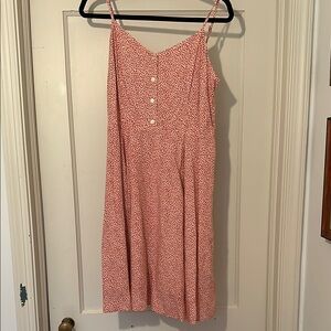 GAP Pink Sleeveless Midi Sundress